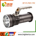 Heavy Duty Aluminum Metal High Power Long Beam Distance Rechargeable 7w Cree led Portable Lantern with 18650 or 3*AA Battery